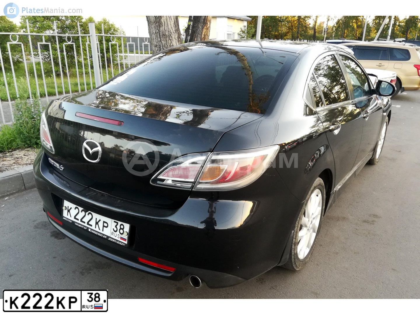 Фото автомобиля MAZDA 6, 2011 — госномер М044ОА03. Цвет: ЧЕРНЫЙ
