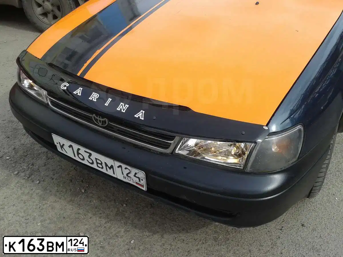 Фото автомобиля TOYOTA CARINA, 1995 — госномер К163ВМ124. Цвет: ЗЕЛЕНЫЙ