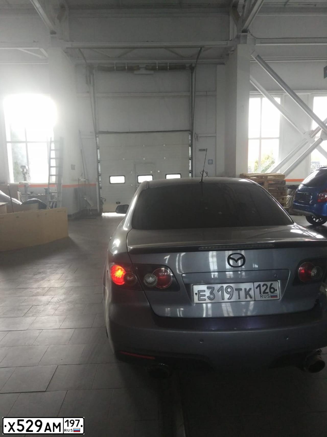 Фото автомобиля MAZDA 6, 2007 — госномер Х529АМ197. Цвет: СЕРЫЙ