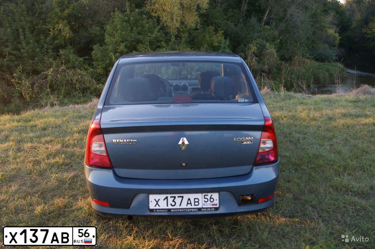 Фото автомобиля RENAULT LOGAN, 2011 — госномер Х137АВ56. Цвет: синий