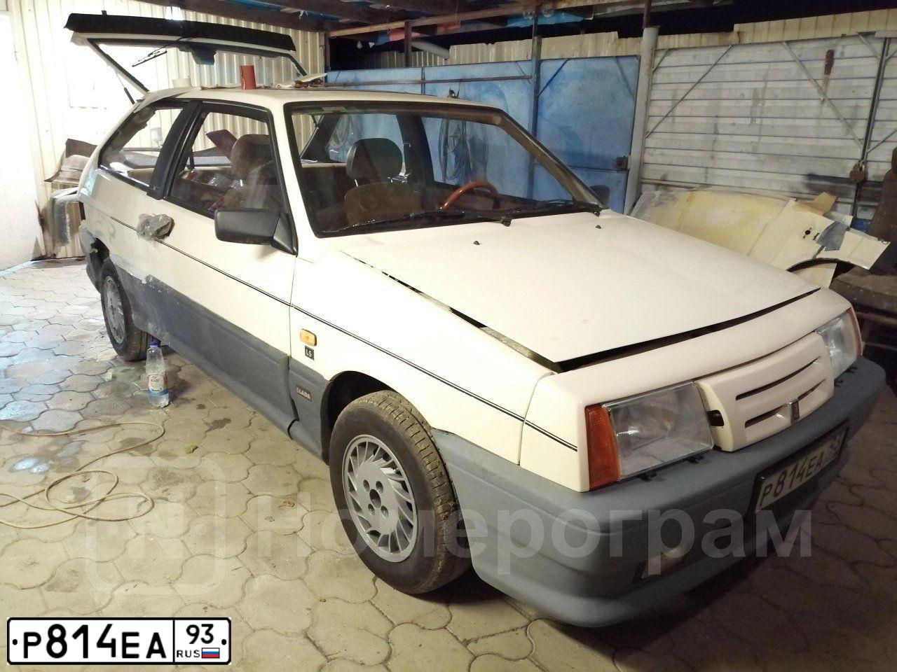 Фото автомобиля LADA 2108 SAMARA, 1992 — госномер Р814ЕА93. Цвет: САФАРИ