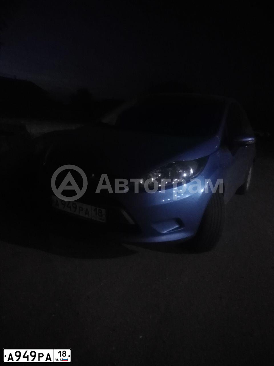 Фото автомобиля FORD FIESTA / ASPIRE, 2008 — госномер А949РА18. Цвет: СИНИЙ