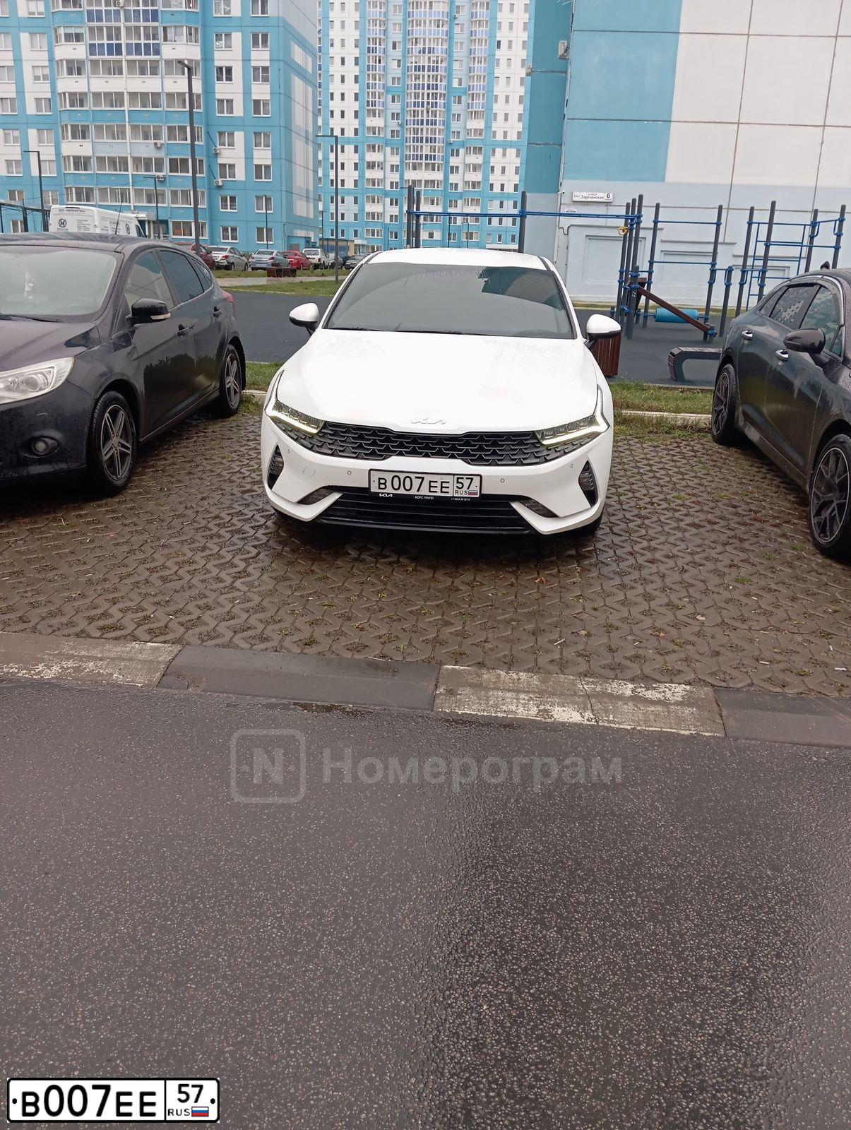 Фото автомобиля LADA 2107, 2008 — госномер В007ЕЕ57. Цвет: ТЕМНО-ВИШНЕВЫЙ