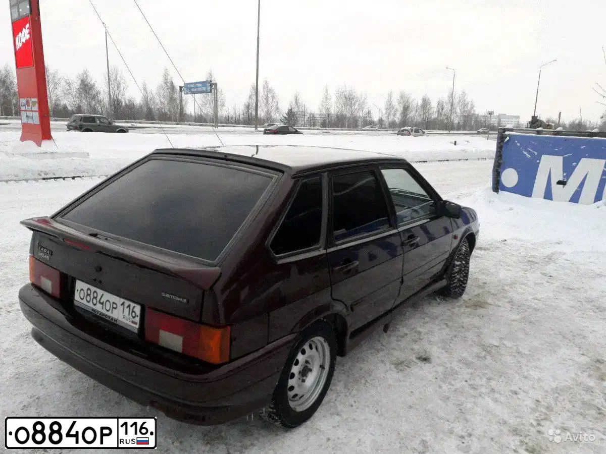 Фото автомобиля LADA 2114 SAMARA, 2012 — госномер Е480НЕ716. Цвет: ТЕМНО-ВИШНЕВЫЙ