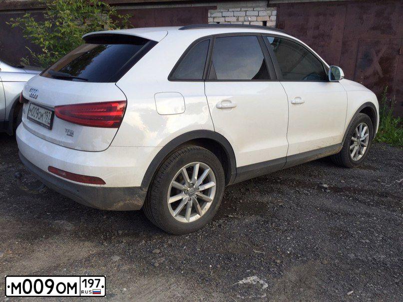 Фото автомобиля AUDI Q3, 2014 — госномер Х563УЕ164. Цвет: Белый