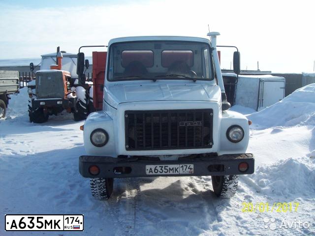 Фото автомобиля GAZ 3309, 2005 — госномер А635МК174. Цвет: Белый