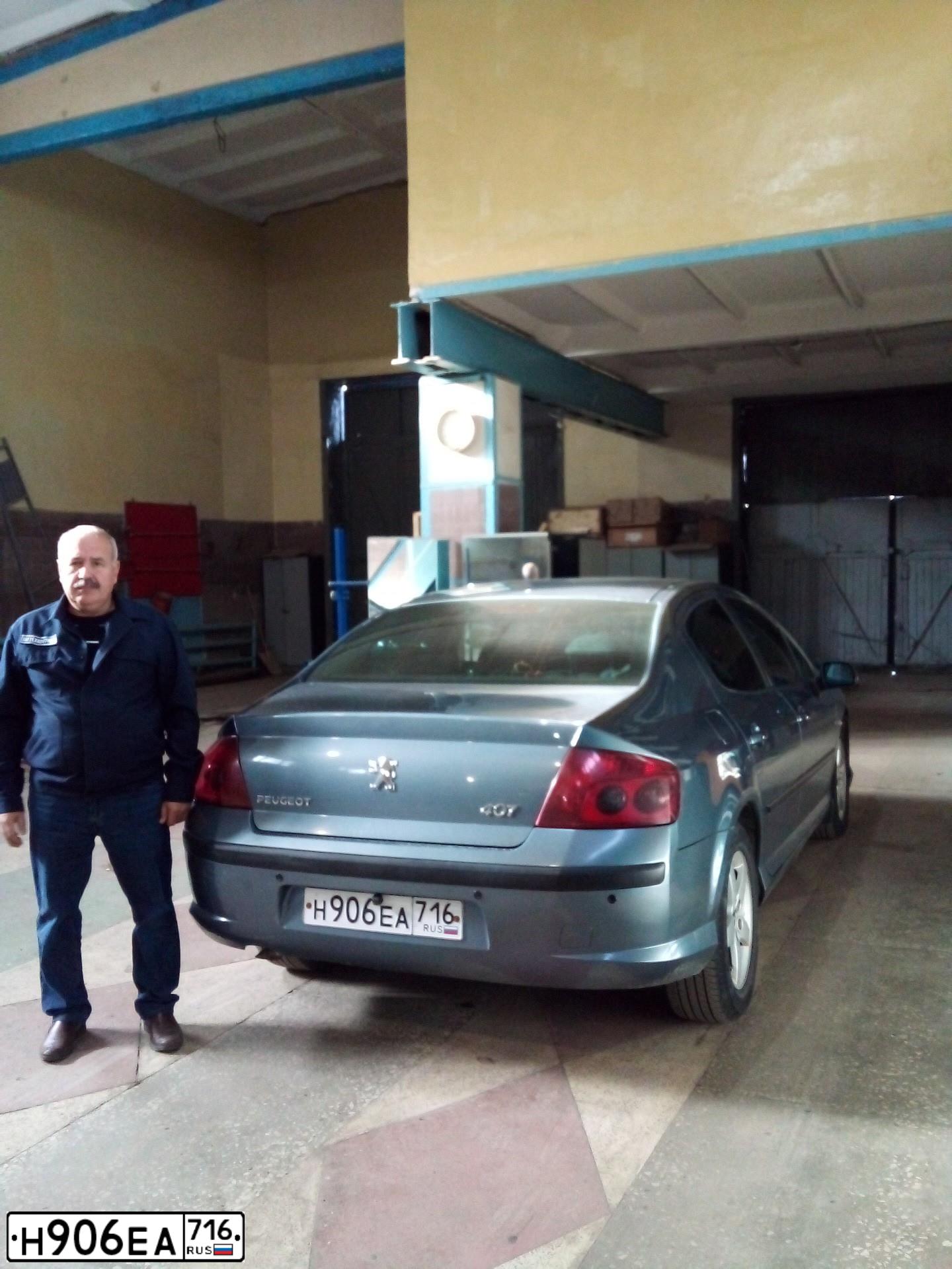 Фото автомобиля PEUGEOT 407, 2007 — госномер Н906ЕА716. Цвет: СЕРО-СИНИЙ