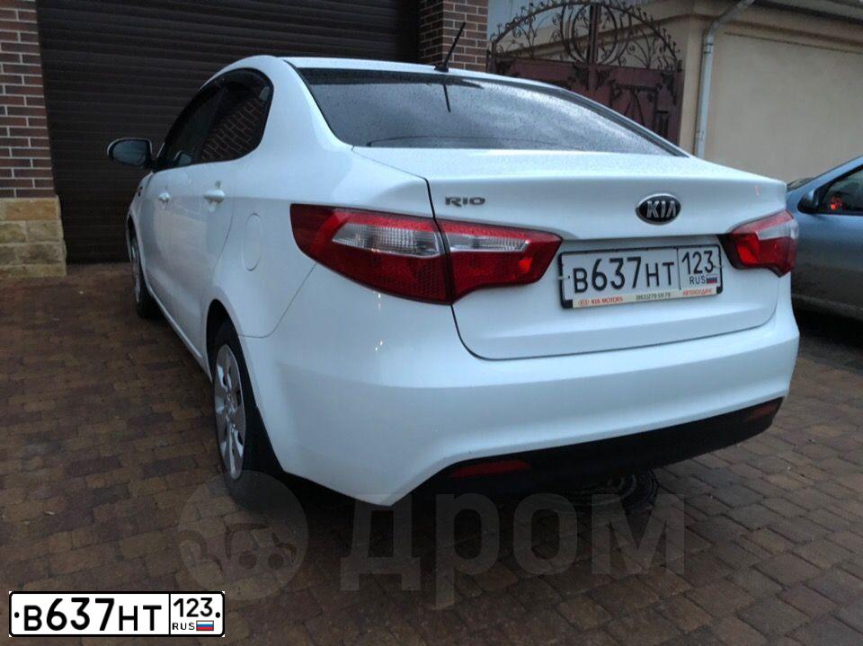 Фото автомобиля KIA RIO, 2014 — госномер С969СТ89. Цвет: Белый