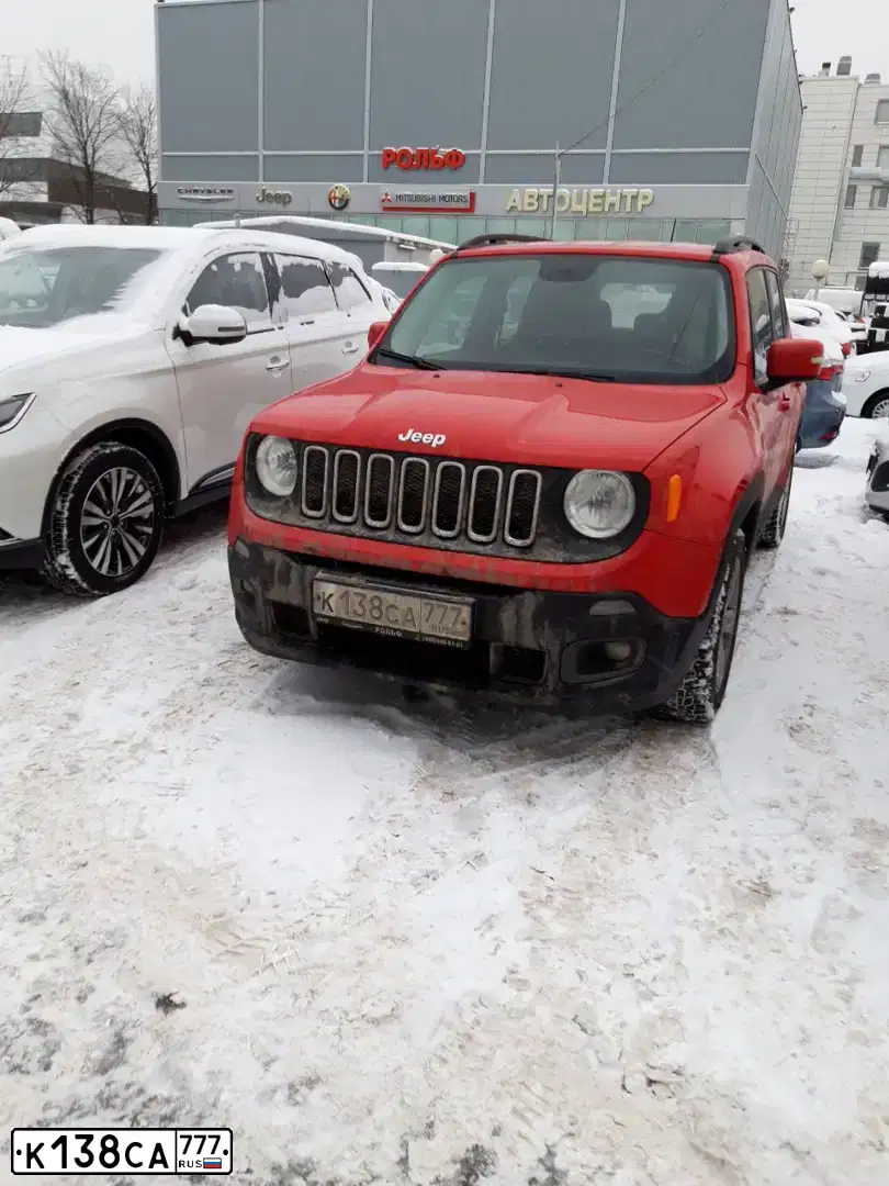 Фото автомобиля JEEP WRANGLER, 2016 — госномер К138СА777. Цвет: КРАСНЫЙ