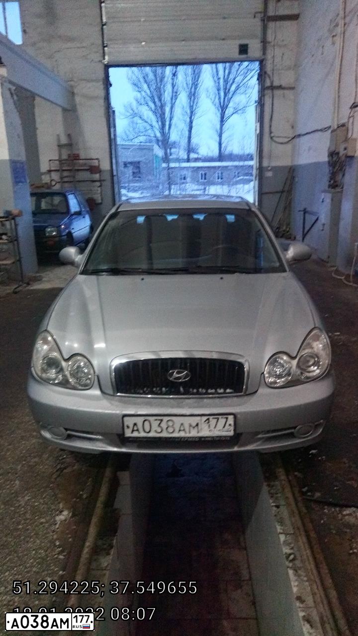 Фото автомобиля TAGAZ Z SONATA, 2004 — госномер Т190ХТ31. Цвет: Серый