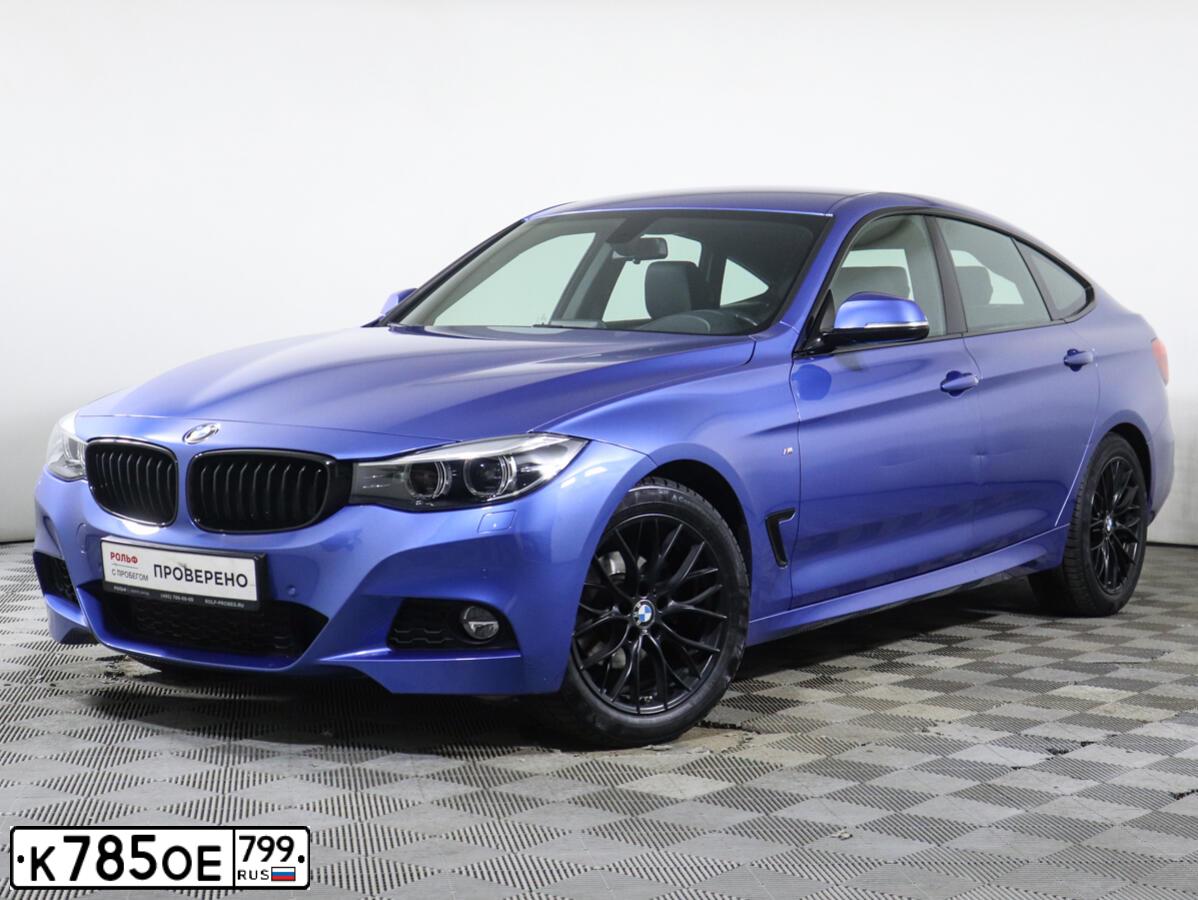 Фото автомобиля BMW SERIE 3 GT, 2019 — госномер К785ОЕ799. Цвет: СИНИЙ