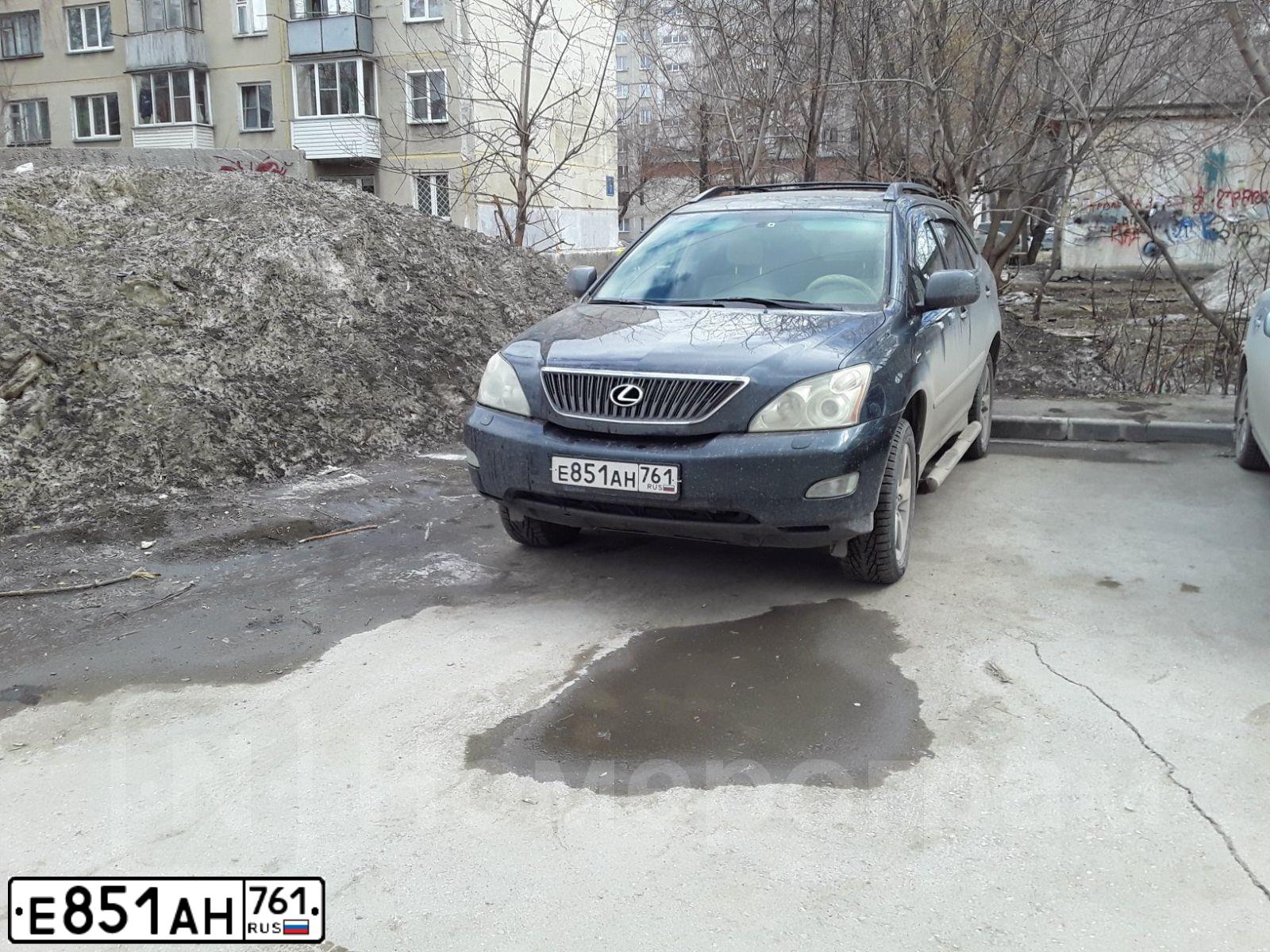 Фото автомобиля LEXUS RX, 2005 — госномер А101АО161. Цвет: ЗЕЛЕНЫЙ СЕРО-ЗЕЛЕНЫЙ