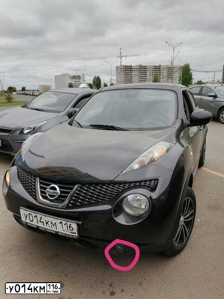 Фото автомобиля NISSAN JUKE, 2014 — госномер У014КМ116. Цвет: ЧЕРНЫЙ