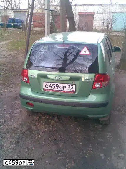 Фото автомобиля HYUNDAI GETZ, 2004 — госномер С459ОР33. Цвет: ЗЕЛЕНЫЙ