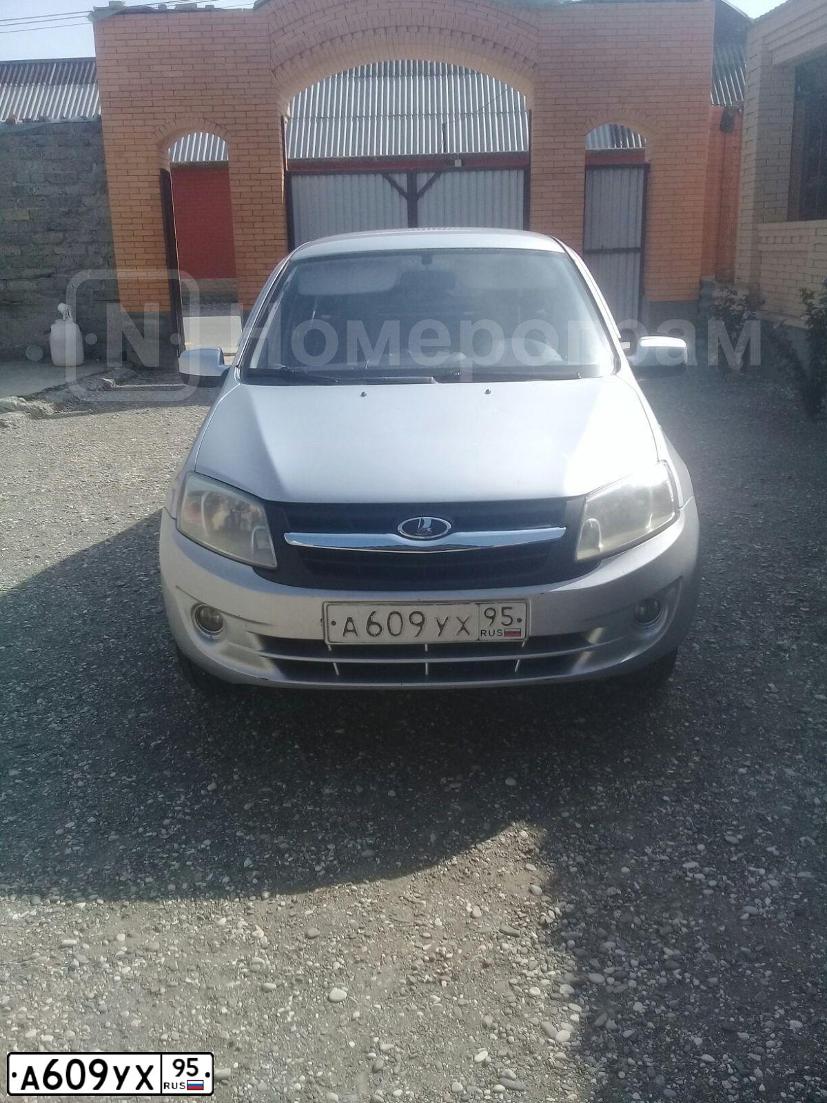 Фото автомобиля LADA 2190 GRANTA, 2012 — госномер О622СК06. Цвет: Серебристый