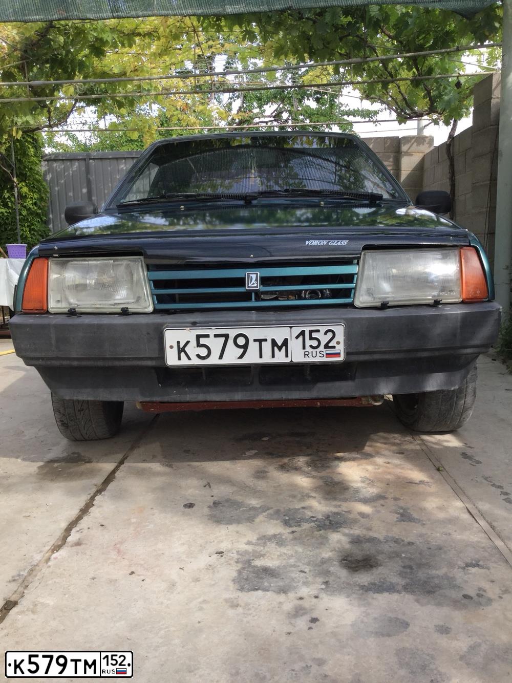 Фото автомобиля LADA 2109 SAMARA, 1997 — госномер А055ТК92. Цвет: ЗЕЛЕНЫЙ