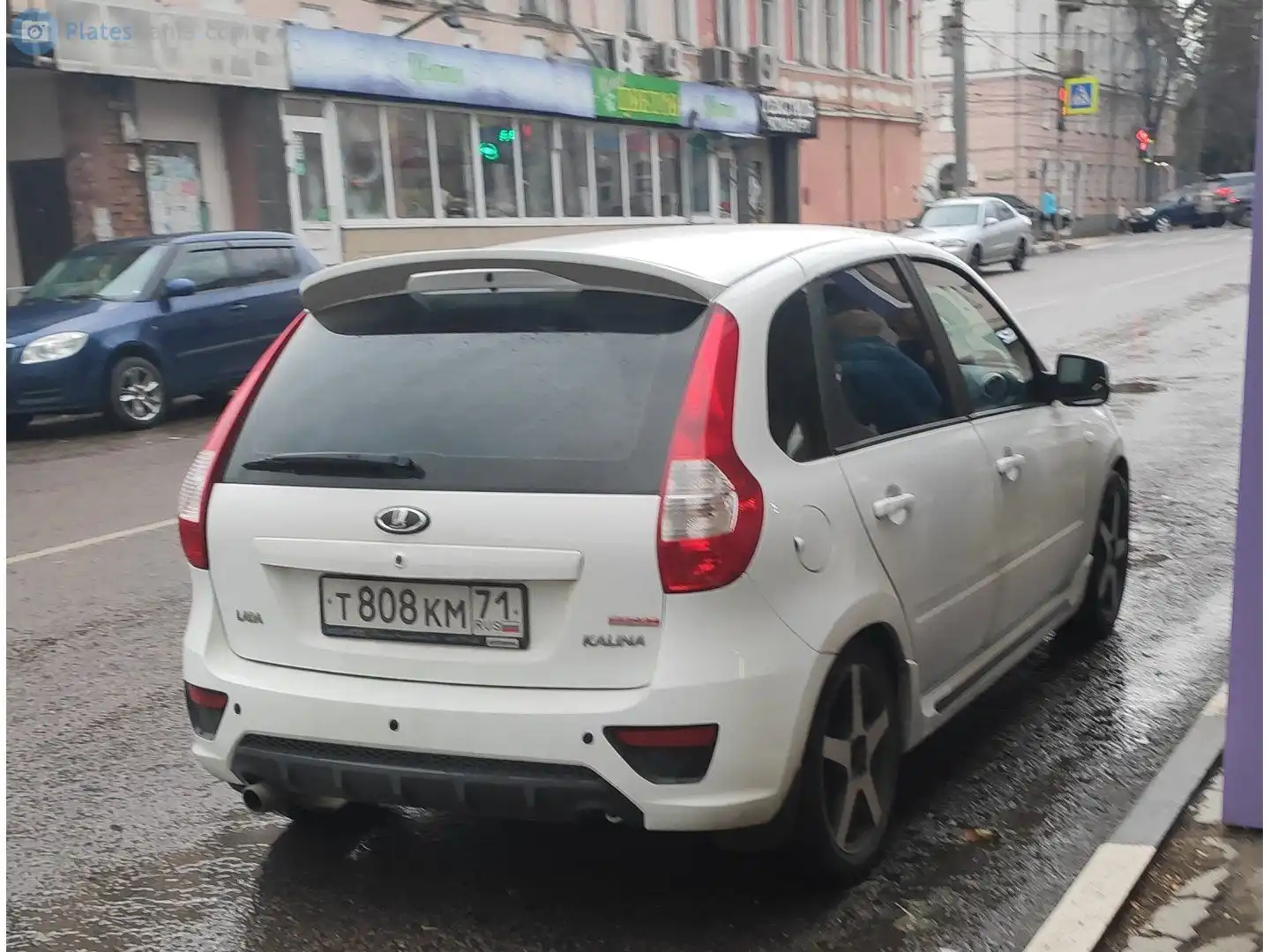 Фото автомобиля LADA 2192 KALINA, 2017 — госномер Т808КМ71. Цвет: Белый