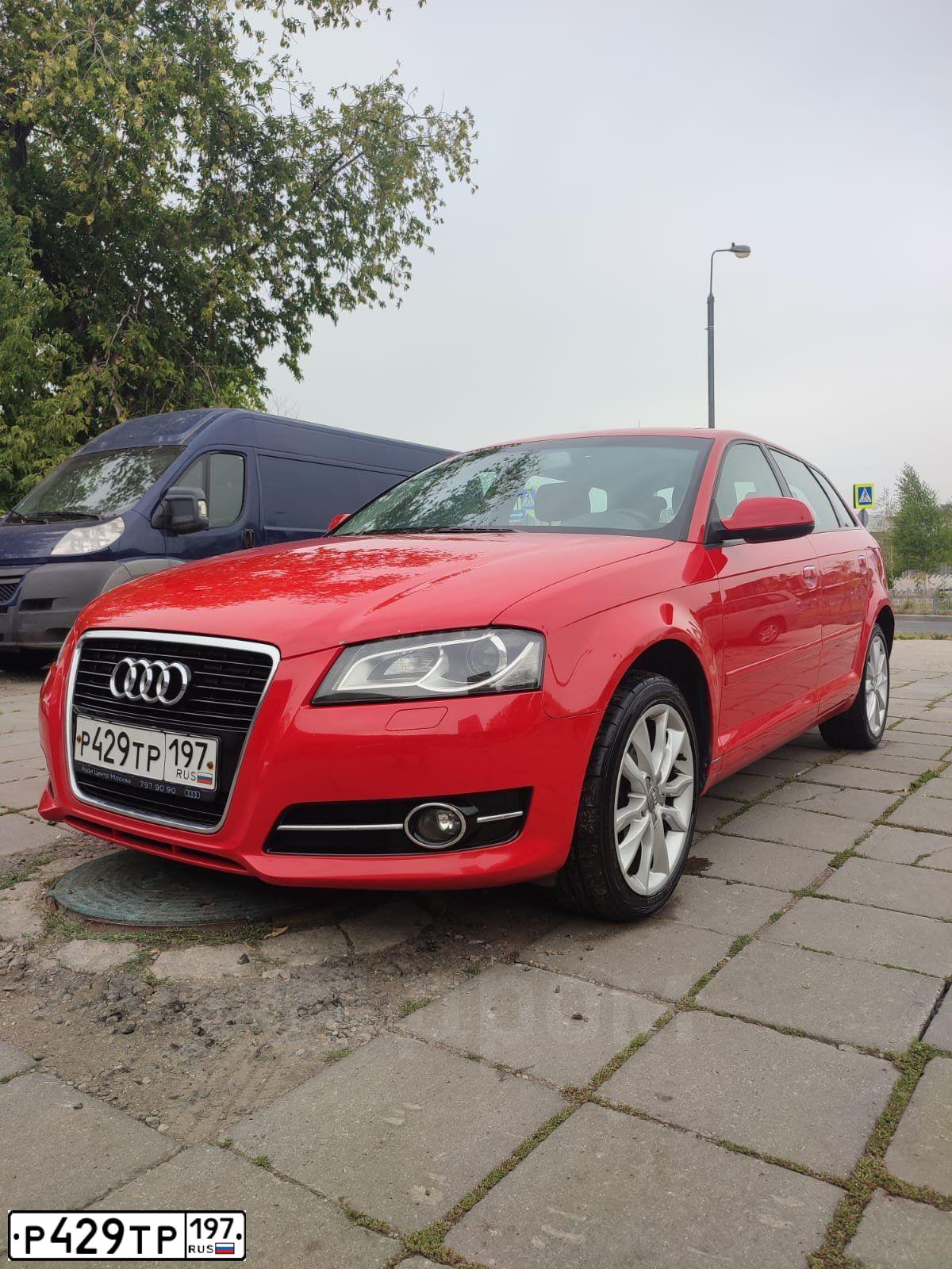 Фото автомобиля AUDI A3, 2011 — госномер К999СН164. Цвет: Красный