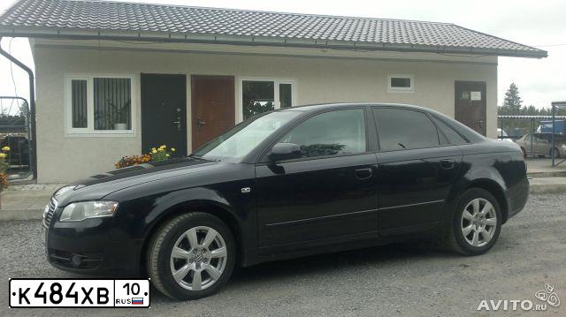 Фото автомобиля AUDI A4, 2006 — госномер М074НР750. Цвет: СИНИЙ ТЕМНЫЙ