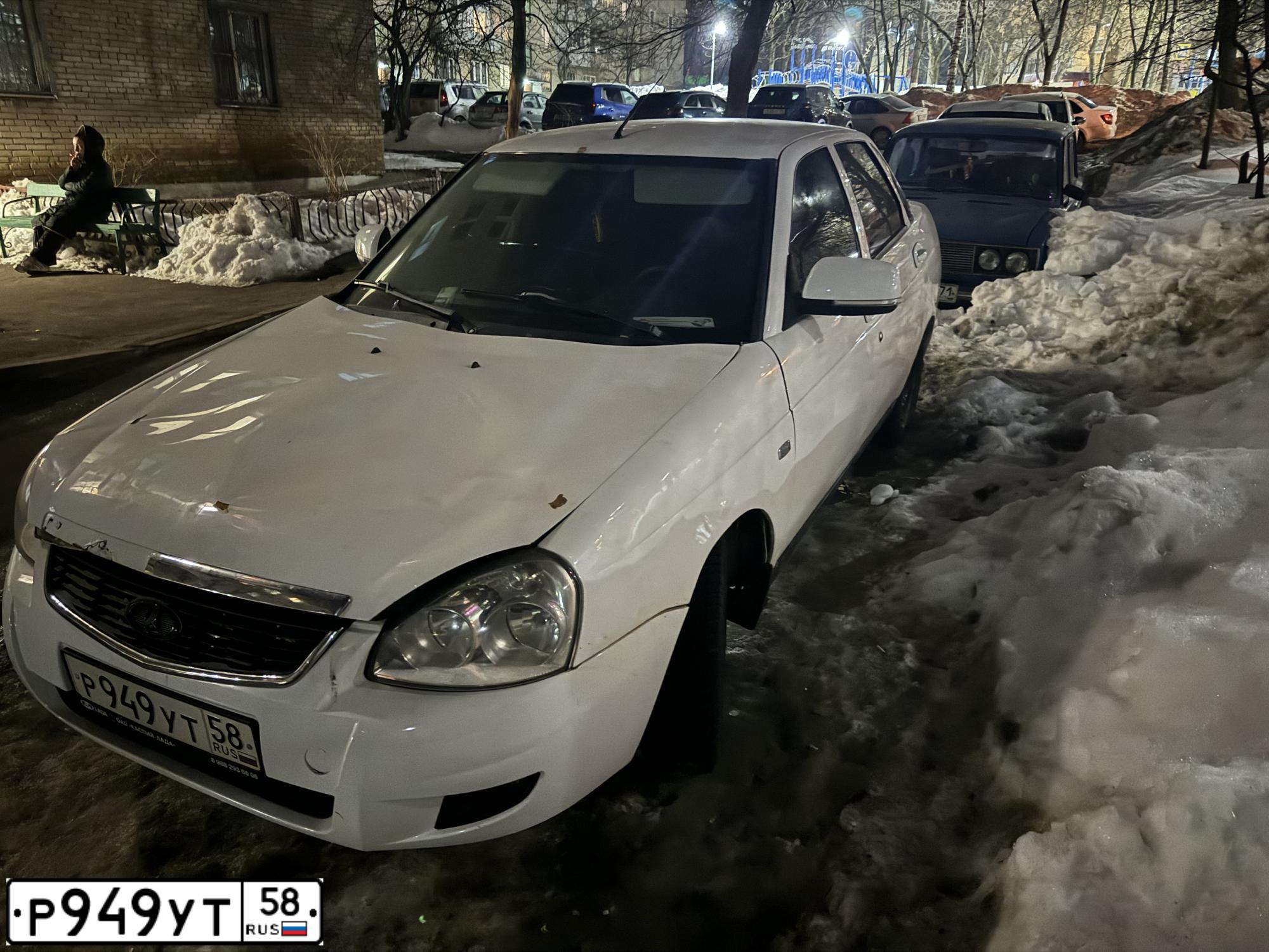 Фото автомобиля LADA 2107 LADA, 1991 — госномер О500ОО58. Цвет: Белый