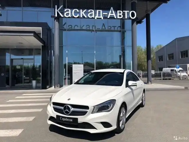 Фото автомобиля MERCEDES CLA-KLASSE, 2014 — госномер М867НЕ164. Цвет: Белый