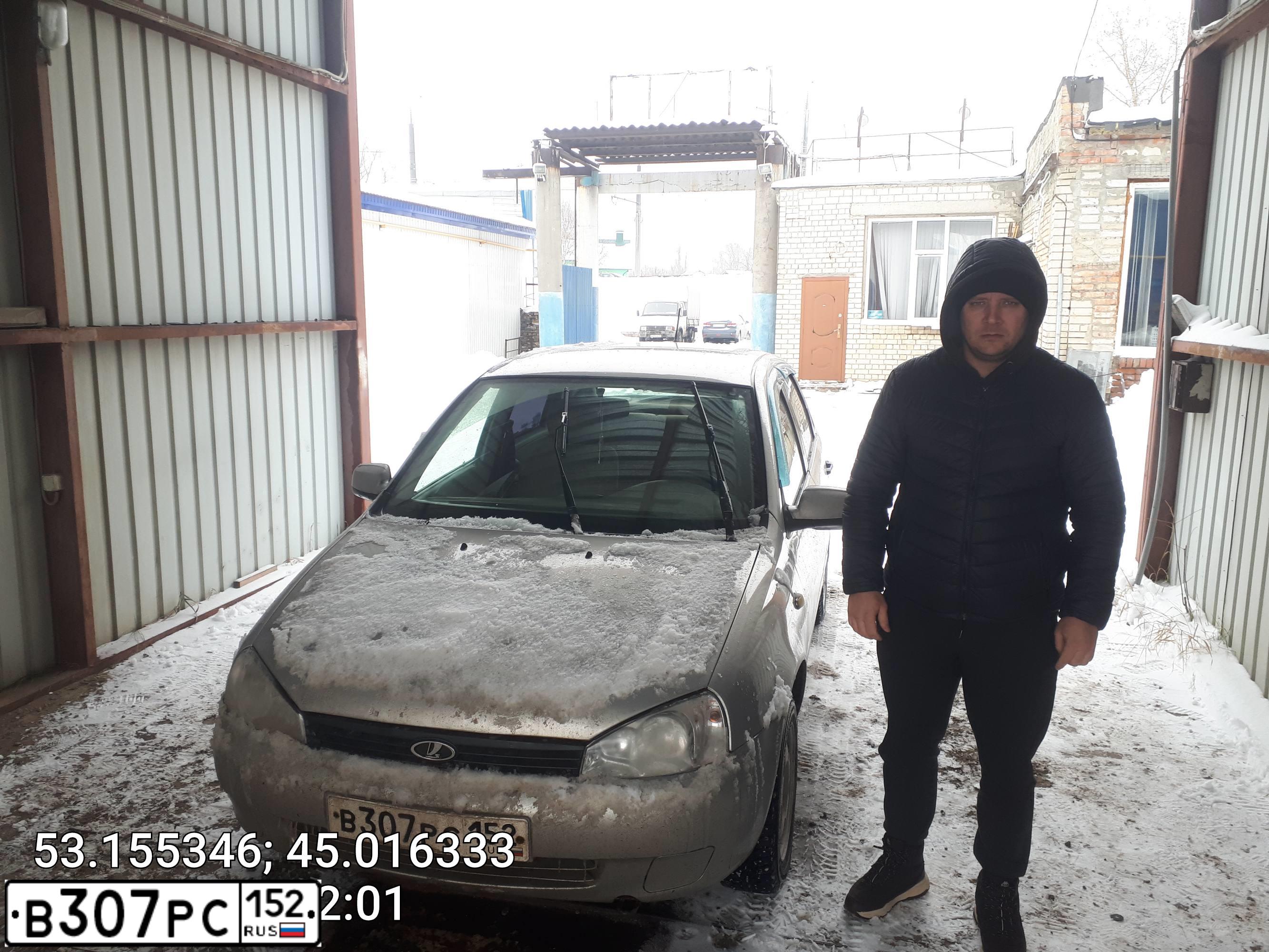Фото автомобиля LADA 1118 KALINA, 2010 — госномер В307РС152. Цвет: СЕРЕБРИСТЫЙ