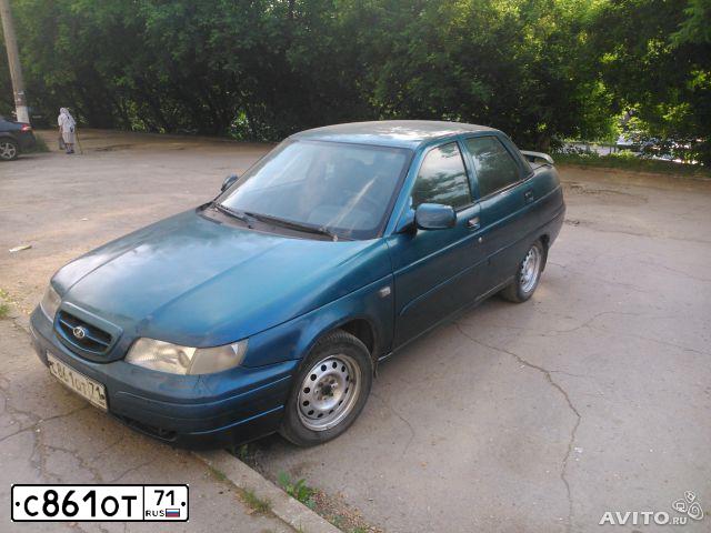 Фото автомобиля LADA 2110, 2004 — госномер С861ОТ71. Цвет: Сине-зеленый