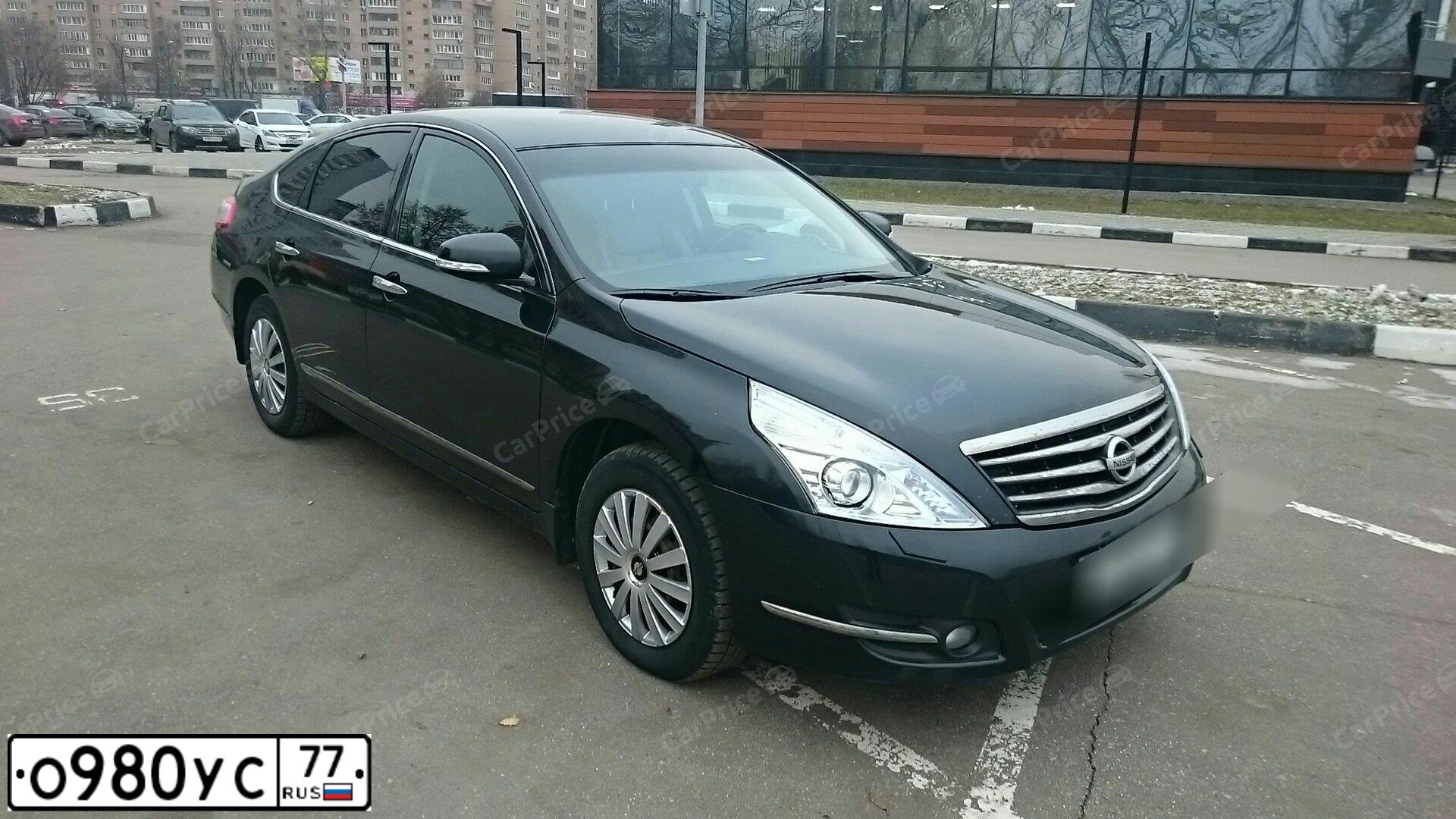 Фото автомобиля NISSAN TEANA, 2011 — госномер М840ВА550. Цвет: ЧЕРНЫЙ