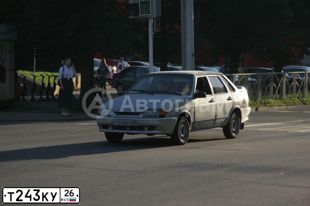 Фото автомобиля LADA 2115 SAMARA, 2006 — госномер Т243КУ26. Цвет: СВЕТЛО-СЕРЕБРИСТЫЙ МЕТАЛЛ