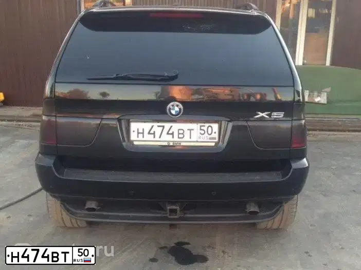 Фото автомобиля BMW X5, 2002 — госномер О070ХТ44. Цвет: ЧЕРНЫЙ