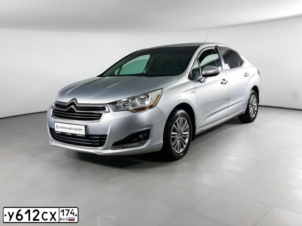 Фото автомобиля CITROEN C4, 2014 — госномер Е849ЕН774. Цвет: Серебристый