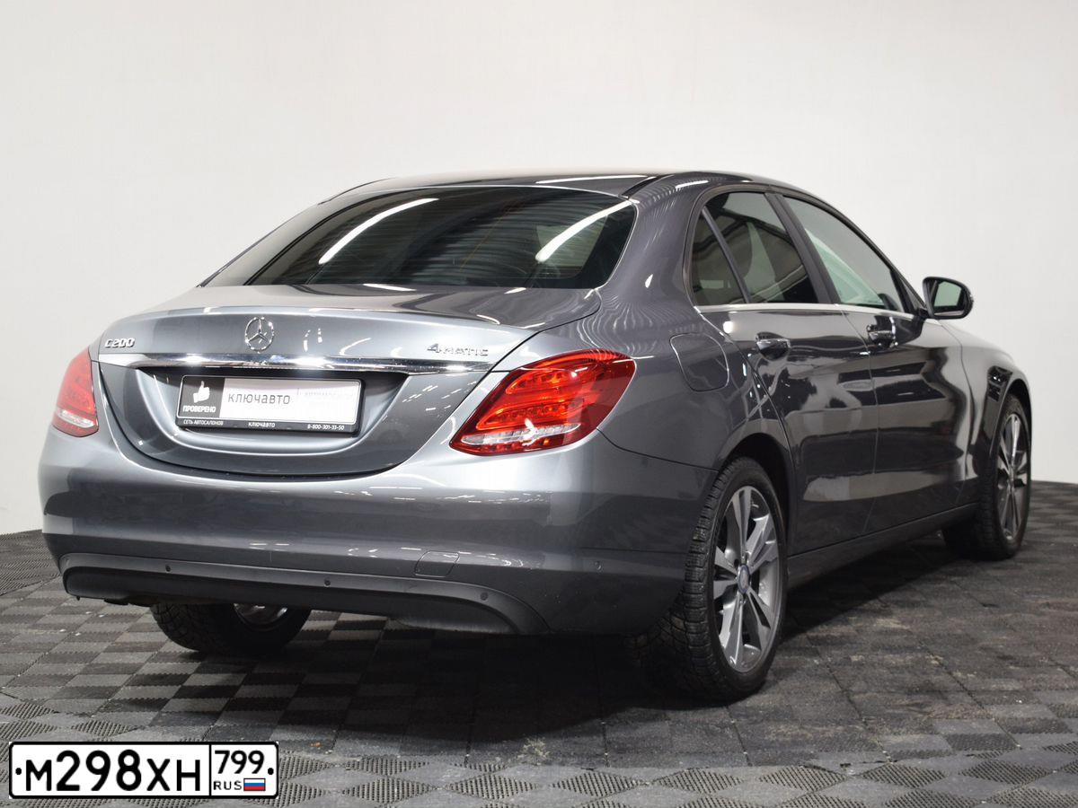 Фото автомобиля MERCEDES C-KLASSE, 2016 — госномер О909УМ29. Цвет: СЕРЫЙ