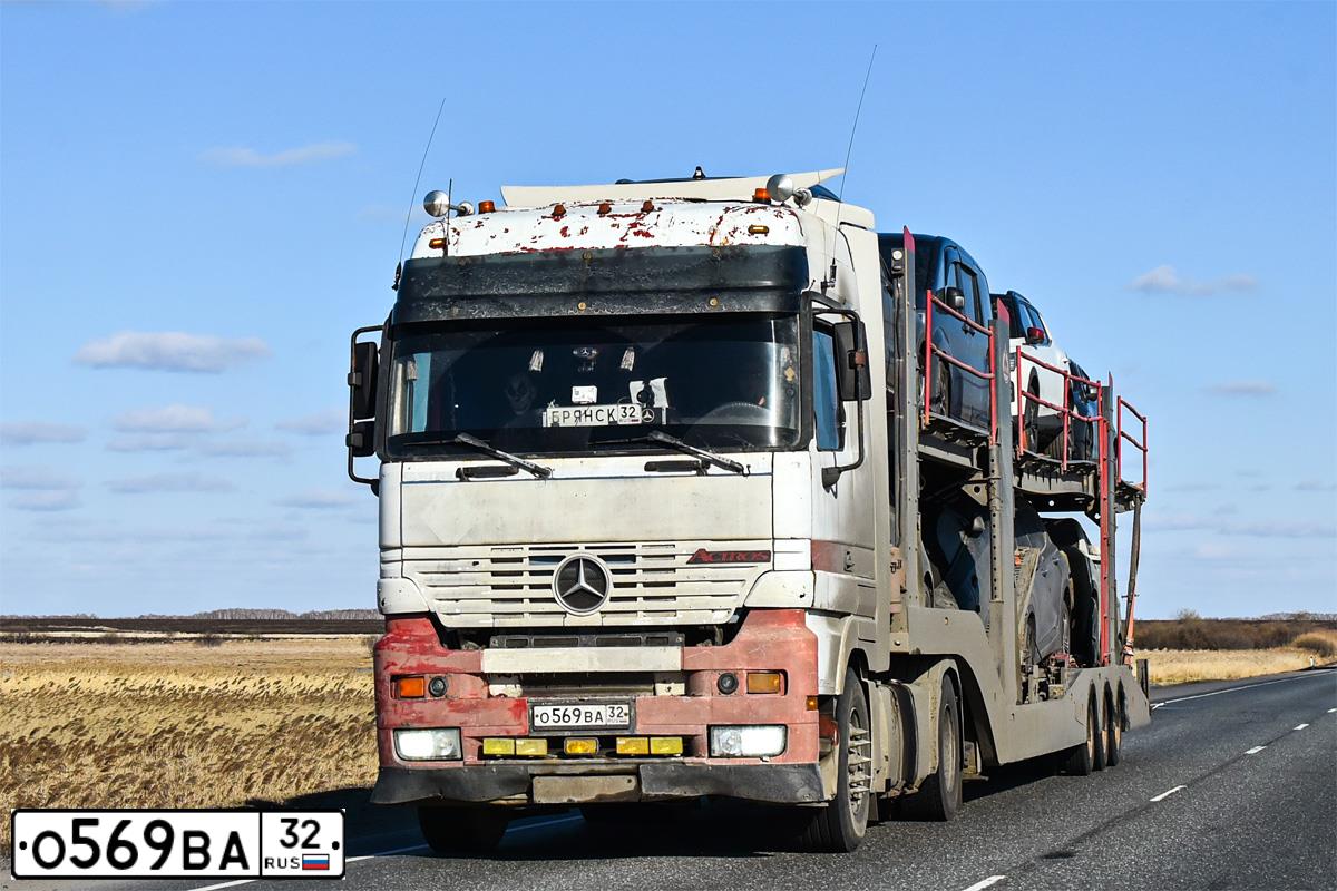 Фото автомобиля MERCEDES-BENZ AKTROS, 2002 — госномер О569ВА32. Цвет: Белый