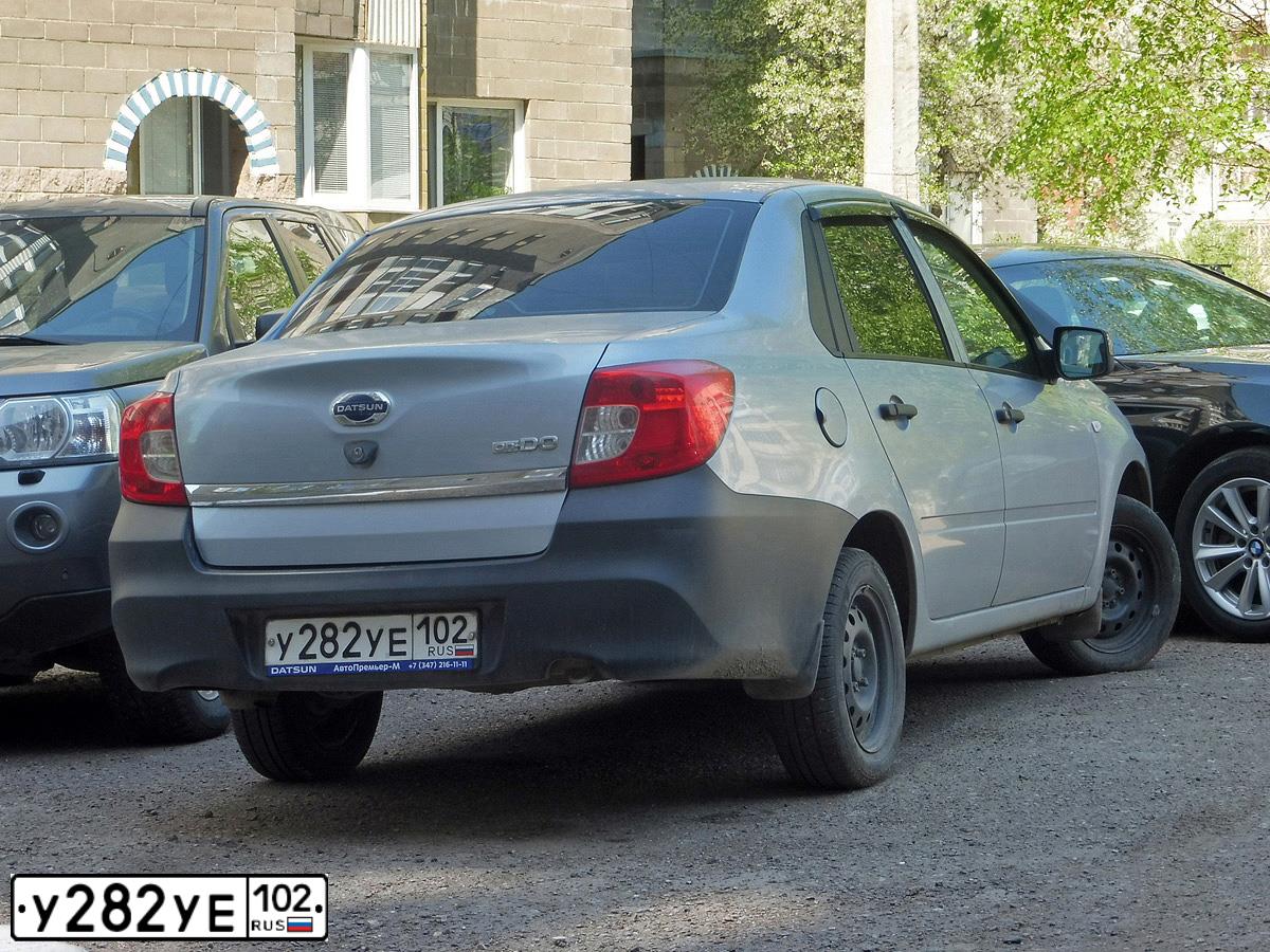Фото автомобиля DATSUN ON-DO, 2017 — госномер У282УЕ102. Цвет: СВЕТЛО - ГОЛУБОЙ