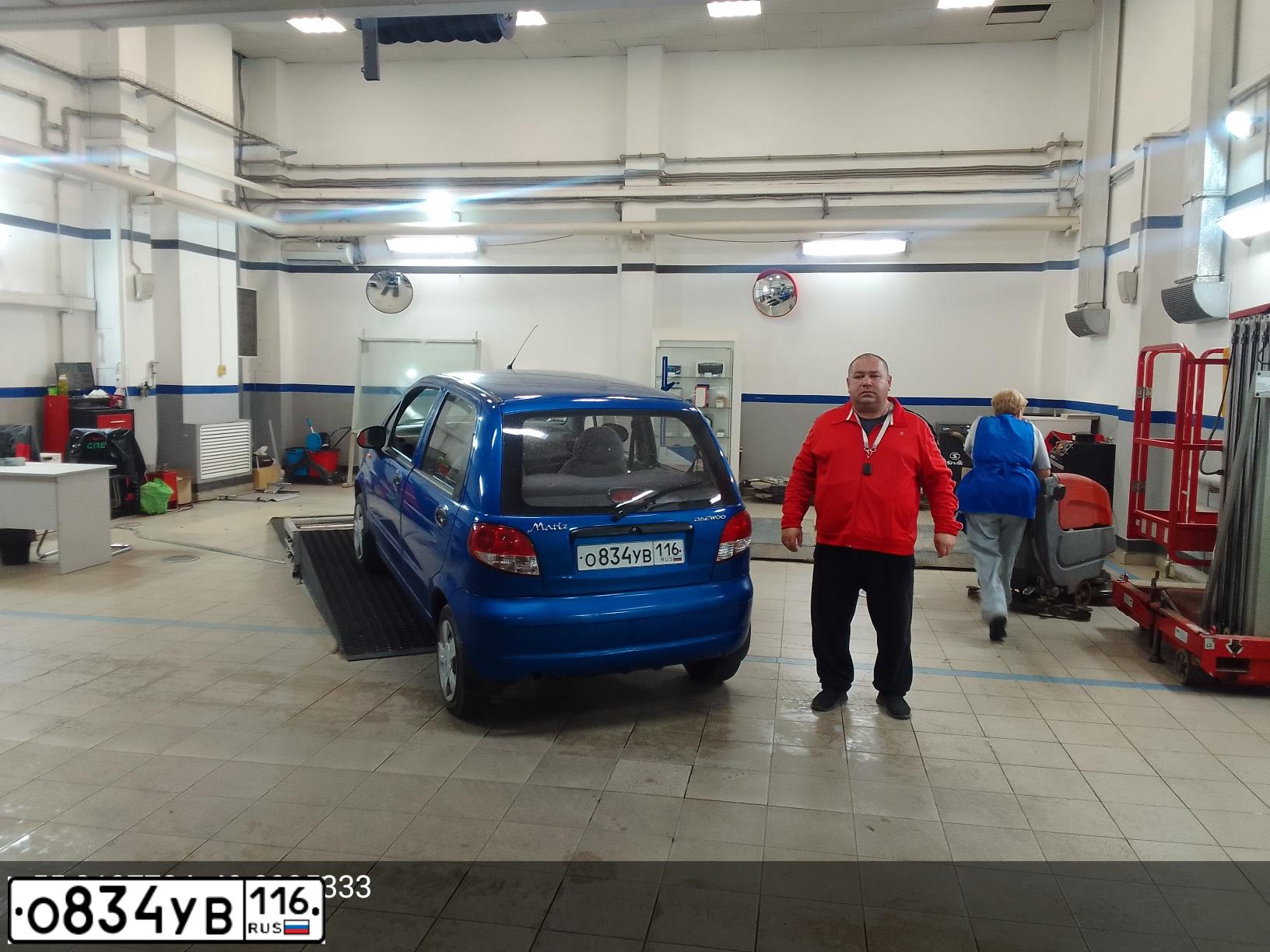 Фото автомобиля DAEWOO MATIZ, 2011 — госномер С040КС716. Цвет: СИНЕ-ГЛАЗУРИСТЫЙ