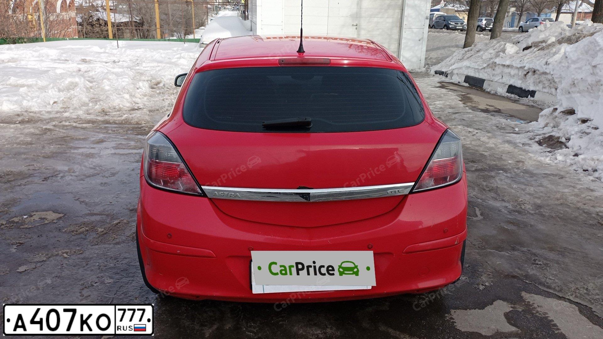Фото автомобиля OPEL ASTRA, 2007 — госномер У264СУ71. Цвет: Красный