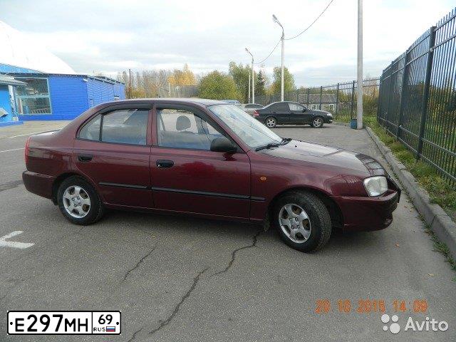 Фото автомобиля TAGAZ ACCENT, 2007 — госномер К595СК69. Цвет: КРАСНЫЙ