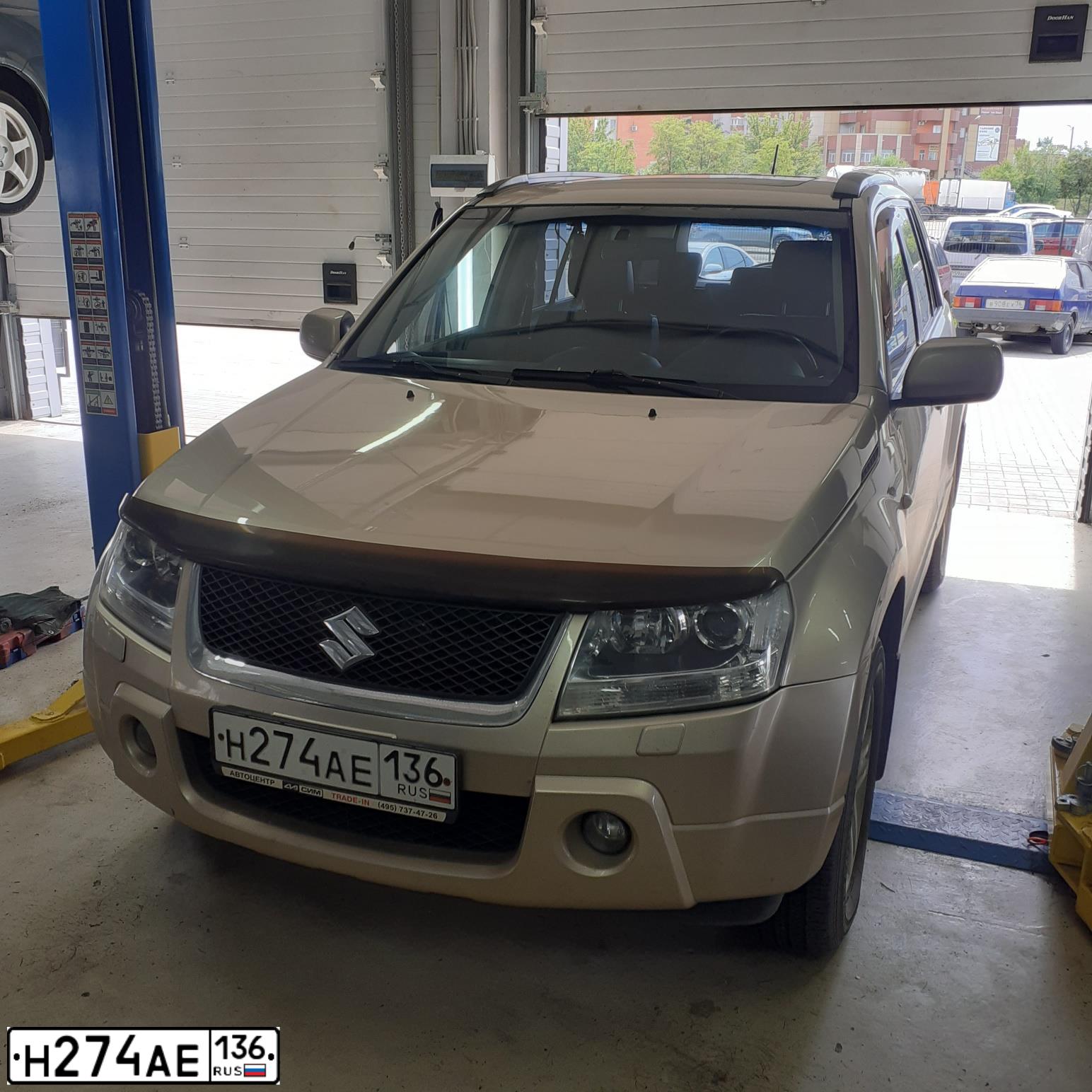 Фото автомобиля SUZUKI /GRAND/ VITARA, 2007 — госномер Е087ЕЕ36. Цвет: БЕЖЕВЫЙ