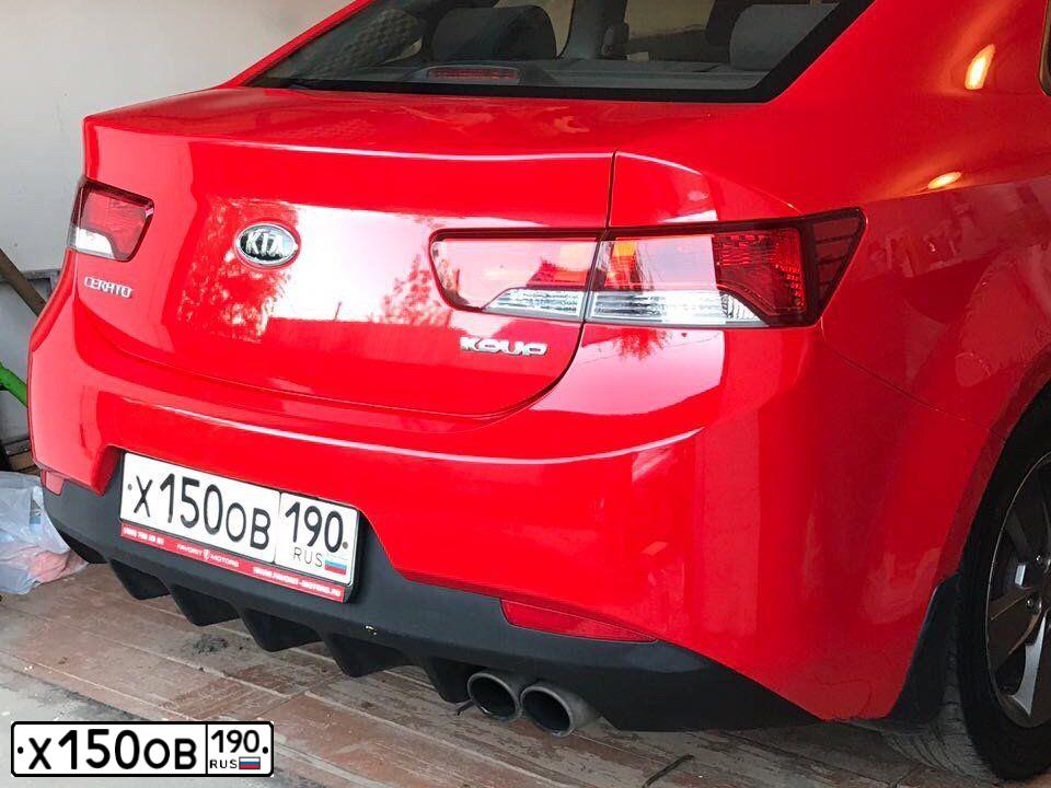 Фото автомобиля KIA CERATO, 2011 — госномер Т211МН152. Цвет: Красный