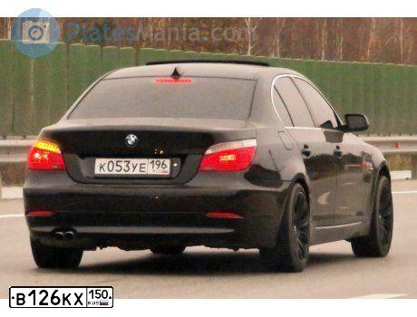 Фото автомобиля BMW SERIE 5, 2007 — госномер Н305АЕ550. Цвет: ЧЕРНЫЙ