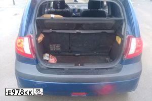 Фото автомобиля HYUNDAI GETZ, 2006 — госномер Е978КК35. Цвет: СИНИЙ