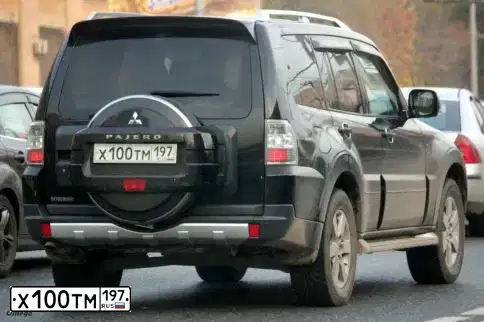 Фото автомобиля MITSUBISHI PAJERO, 2007 — госномер С175ВХ68. Цвет: ЧЕРНЫЙ