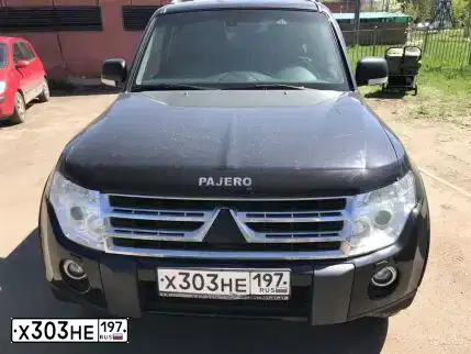Фото автомобиля MITSUBISHI PAJERO, 2011 — госномер Р815ТО58. Цвет: ЧЕРНЫЙ