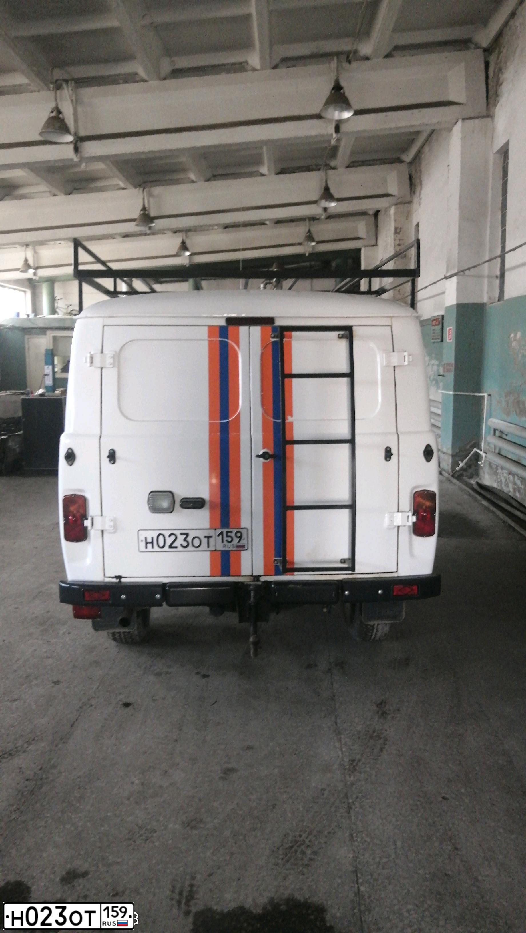 Фото автомобиля UAZ 3909, 2019 — госномер Н023ОТ159. Цвет: Белый