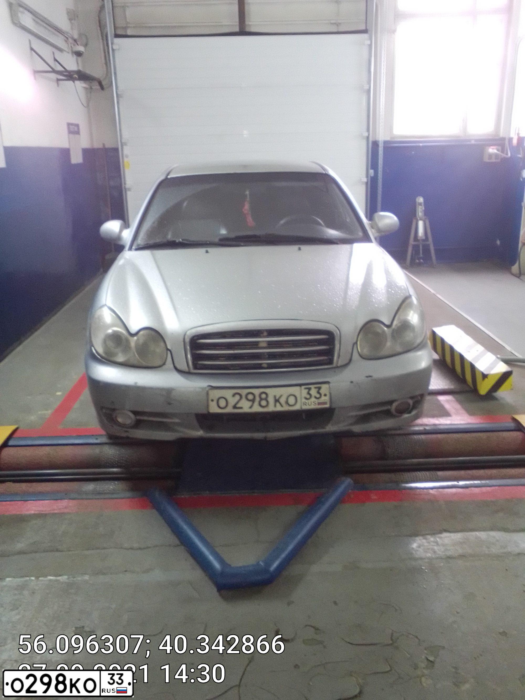 Фото автомобиля TAGAZ SONATA, 2008 — госномер О298КО33. Цвет: Серебристый