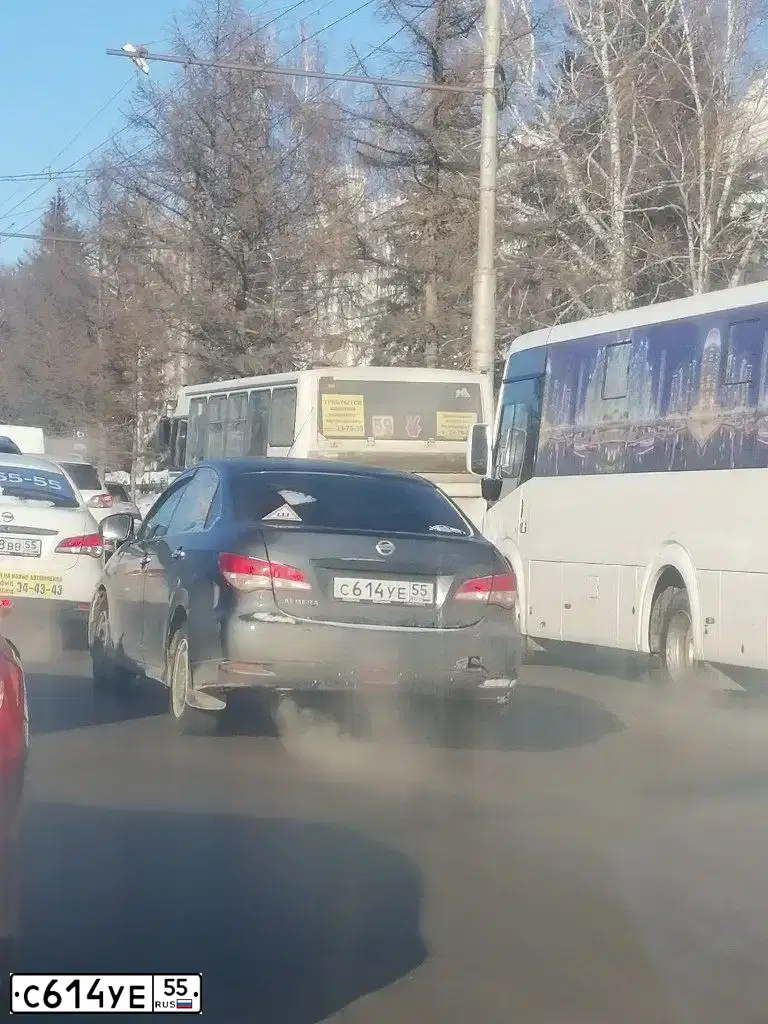 Фото автомобиля NISSAN ALMERA /AVTOVAZ/, 2013 — госномер М542ВН154. Цвет: СЕРО-СИНИЙ