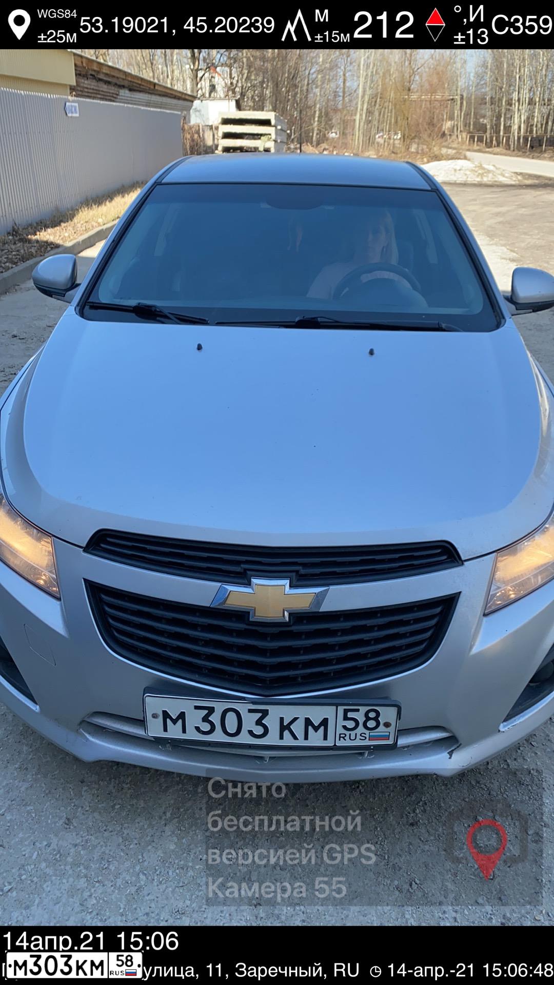 Фото автомобиля CHEVROLET CRUZE, 2013 — госномер М303КМ58