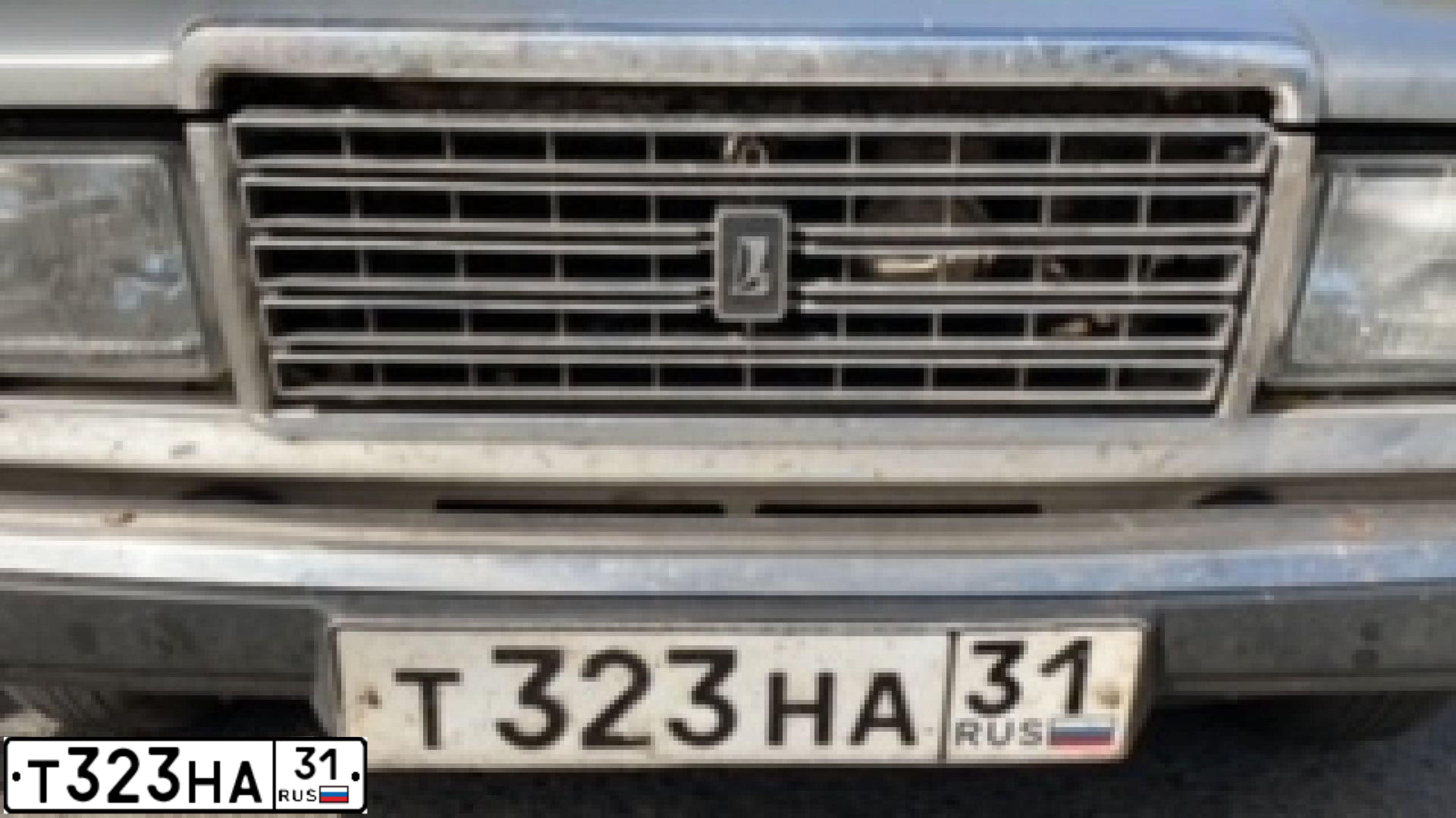 Фото автомобиля LADA 2107 LADA, 2011 — госномер Т323НА31. Цвет: Серебристый