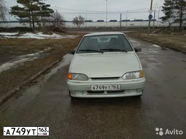 Фото автомобиля LADA 2114 SAMARA, 2004 — госномер Е739РК763. Цвет: МОЛОЧН.БЕЛЫЙ СЕРЕБР