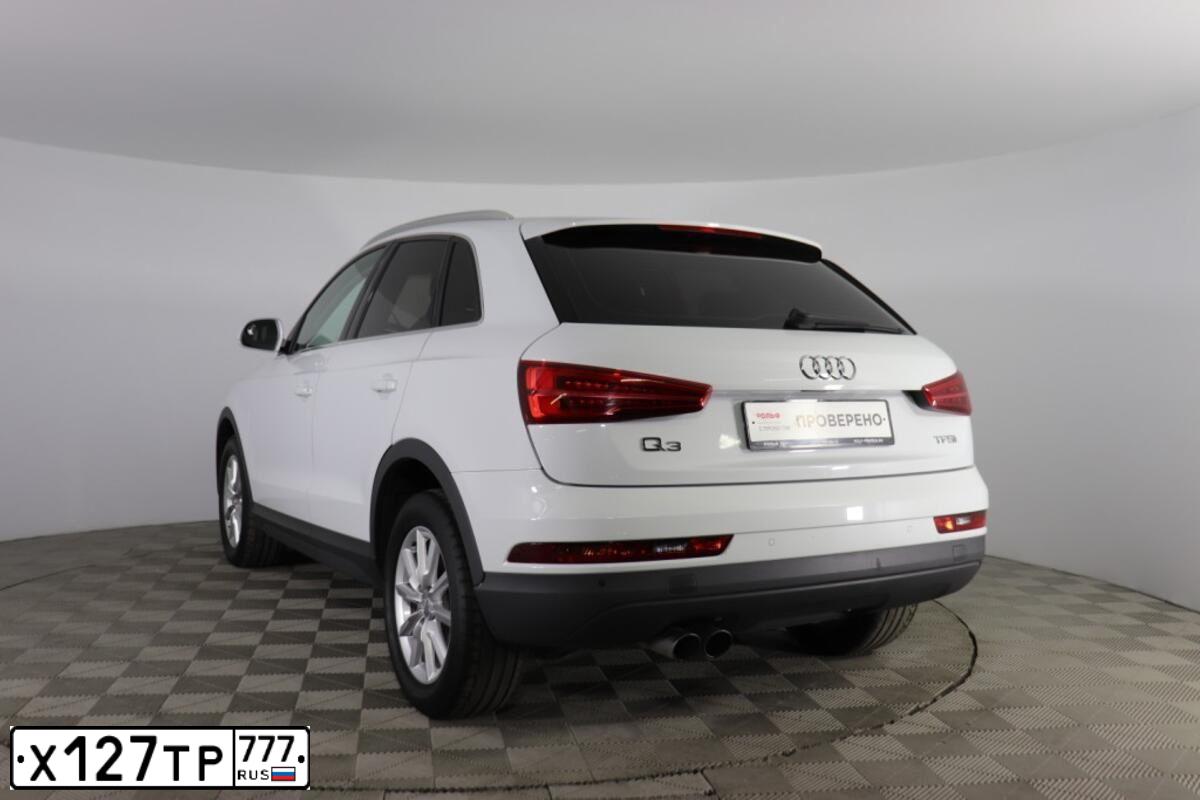 Фото автомобиля AUDI Q3, 2016 — госномер Х127ТР777. Цвет: Белый